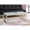 Monarch Specialties Coffee Table - Grey Cement With Chrome Metal I 3375 - alternate 5